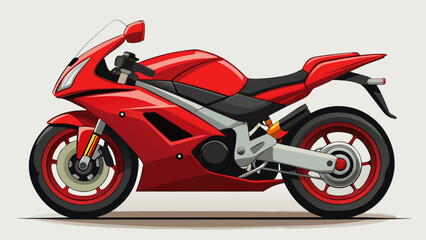 Colorful Stylized Sportbike Illustrations – Racing Motorcycle Vector Graphics