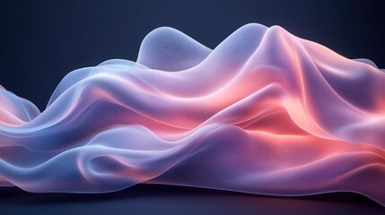 Obraz premium Abstract draped fabric, soft pastel colors