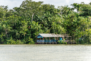 River boat tour on the Guama River at Belem do Para, a city on the north area of Brazil.