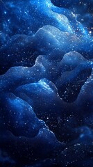 Background with abstract waves and stars. Useful for science articles, sci-fi covers and digital art.
