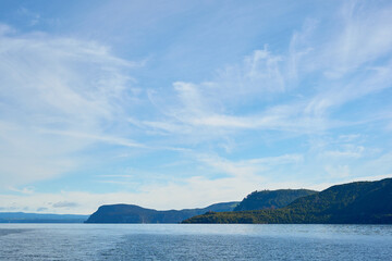 lake and mountains