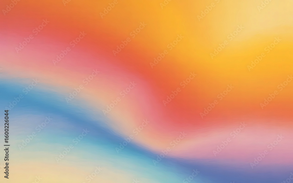 Aufkleber abstract pixelated gradient background with soft blending of warm and cool colors