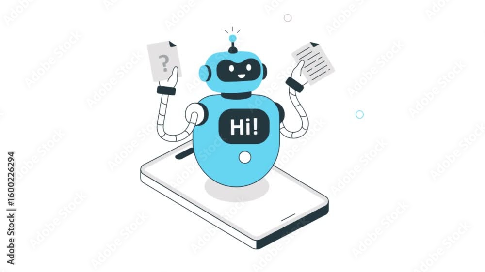 Poster automation 2d flat animation
