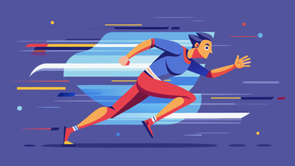 Vector Speed Runner Illustrations – Athletic Motion & Sprinting Graphics