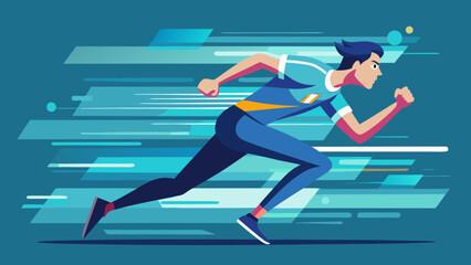 Vector Speed Runner Illustrations – Athletic Motion & Sprinting Graphics