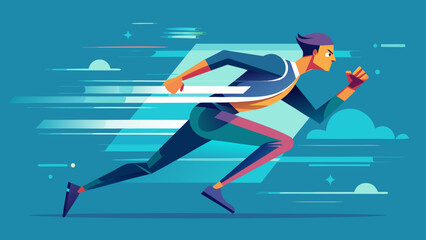 Vector Speed Runner Illustrations – Athletic Motion & Sprinting Graphics