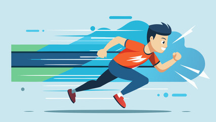 Vector Speed Runner Illustrations – Athletic Motion & Sprinting Graphics