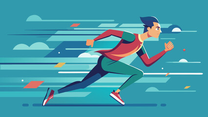 Vector Speed Runner Illustrations – Athletic Motion & Sprinting Graphics
