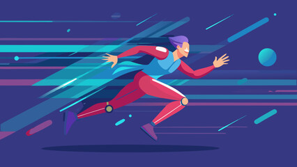 Vector Speed Runner Illustrations – Athletic Motion & Sprinting Graphics