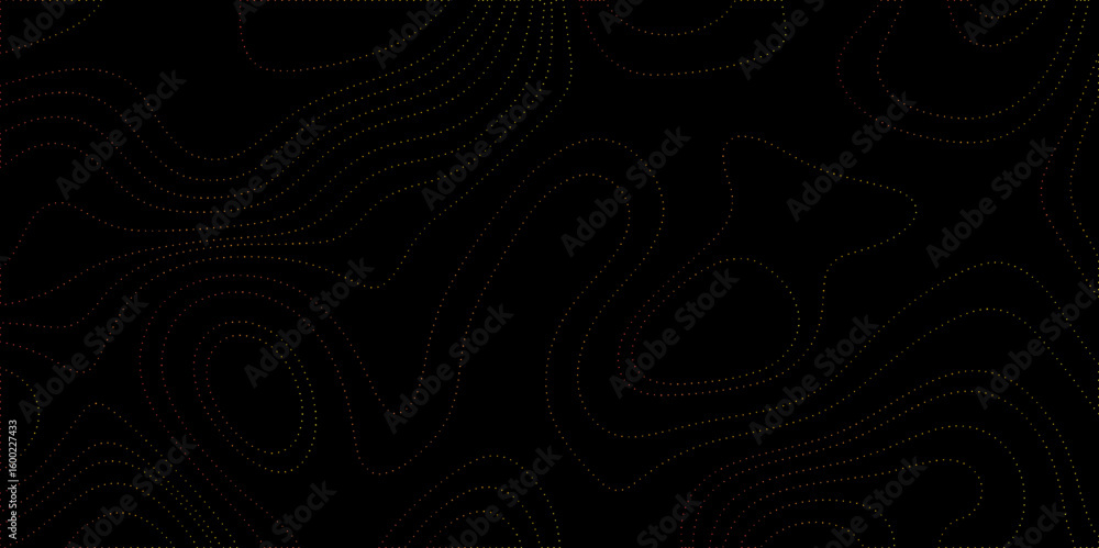 Poster abstract topographic contours map background . vector geographic contour map. abstract wave paper cu