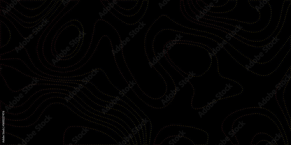 Poster abstract topographic contours map background . vector geographic contour map. abstract wave paper cu