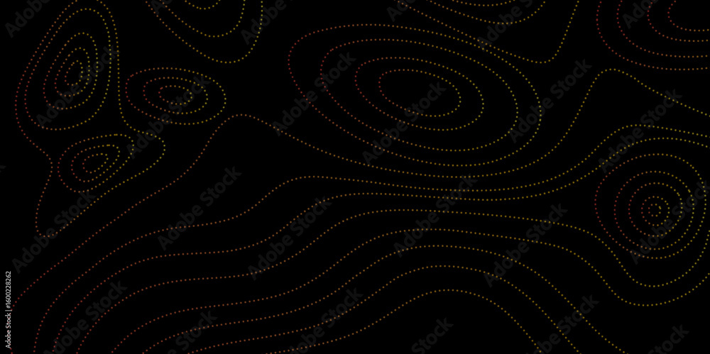 Poster abstract topographic contours map background . vector geographic contour map. abstract wave paper cu