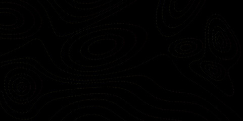 Abstract  Topographic contours map background . Vector geographic contour map. Abstract wave paper curved reliefs background. Black dark topography contour map texture wallpaper.