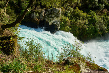 waterfall in the mountains