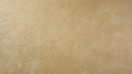 Naklejka premium minimalist microcement surface in warm neutral beige, satin sheen under diffused lighting, ultra-flat and architectural texture 