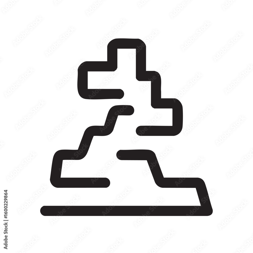 Poster abstract geometric shape design with clean lines for modern art