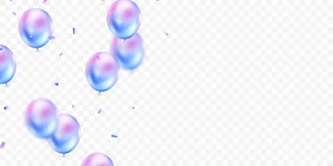  Beautiful pastel 3D balloons illustration background vector banner template © HNKz
