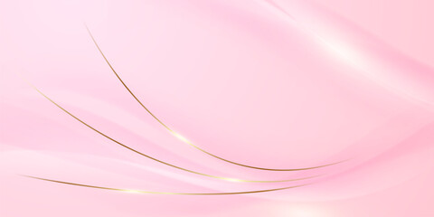 Abstract background design, modern pink and gold geometric element design.