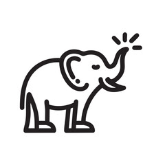 Playful elephant illustration for childrens design and decor