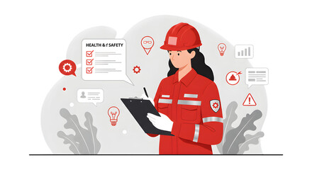 Woman Safety Inspector at Work