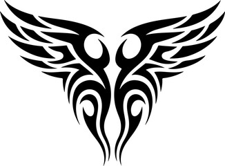 Obraz premium tribal tattoo, dragon tattoo, skull and rose, tattoo design bundle