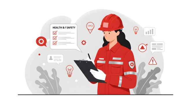 Woman Safety Inspector at Work