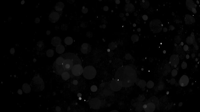 Realistic dust particles moving in slow motion. High quality 4k footage