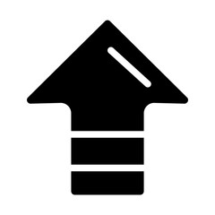 level up arrow solid