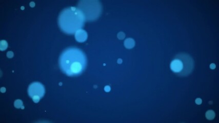 Elegant abstract bokeh lights on a dark blue background - Powered by Adobe