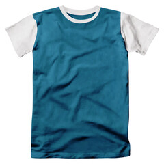 Whether You Want To Showcase Your Design Or Use It As A Promotional Item, This Front View Beautiful T Shirt MockUp In Adriatic Blue Color Has Got You Covered.