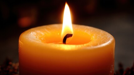 Close-up of a burning candle (5)