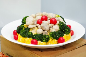 Rich, exquisite, delicious desserts on the table, buffet, event, celebration, Christmas