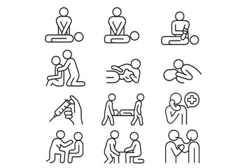 Illustrated guide to basic first aid procedures and emergency care techniques