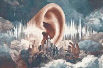 A large ear, listening to a city