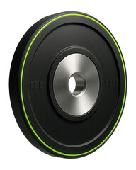 High-density rubber bumper plate with minimal bounce for indoor lifting