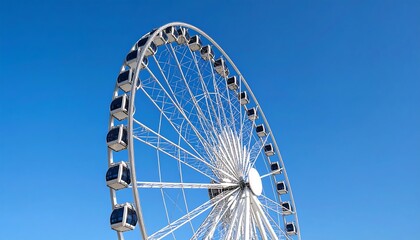Ferris wheel against a clear blue sky (1)