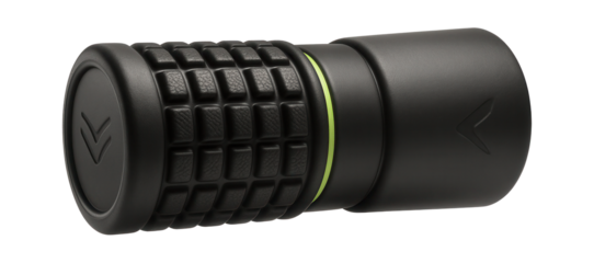 Dual-texture roller with ridged and smooth surfaces for versatile massage options