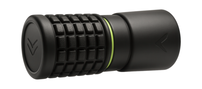 Dual-texture roller with ridged and smooth surfaces for versatile massage options