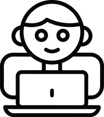 cartoon computer mascot
