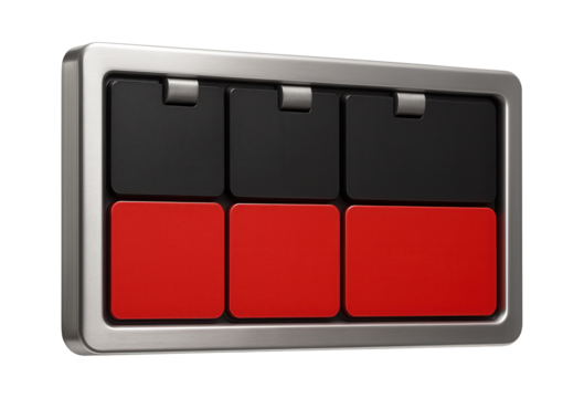 Vintage-style scoreboard with flip numbers for retro bowling alleys