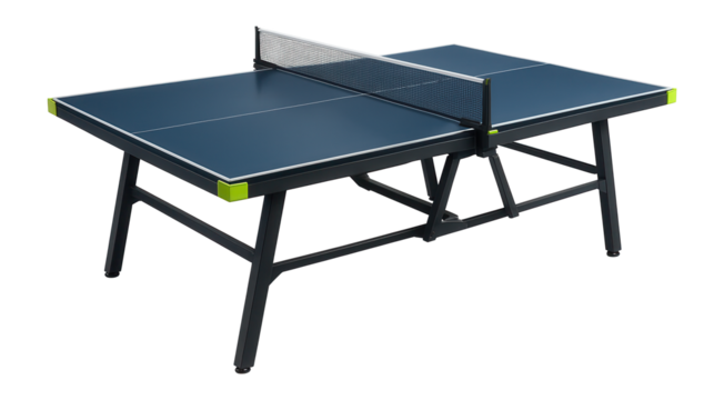Ping pong table with foldable design and net set for garage sports