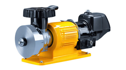 Fototapeta premium Compact electric grinding machine with dust cover background isolated on a Transparent background, PNG file.