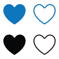 Share, like, comment and save icon set. Share, like, comment and save solid and line icons. vector illustration. eps file.
