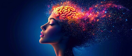 Dynamic and imaginative portrait showcasing artistic style.