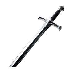 Classic Knight’s Sword with Bright, Sharp Aesthetic

