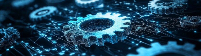 Engine Work Concept in Business Planning Graphics