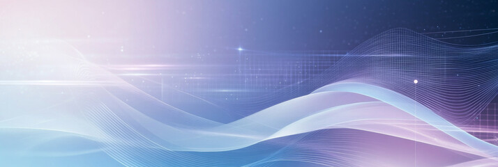 Dynamic abstract background with glowing waves and gradient effects