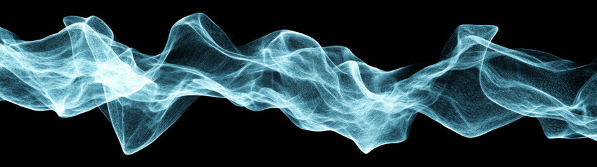 Abstract background with glowing teal lines on black, perfect for digital designs