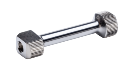 Compact T-wrench tool with hex head isolated on a Transparent background, PNG file.