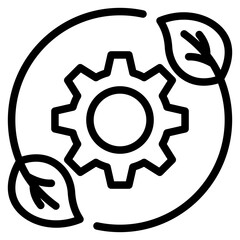 Renewable materials icon in vector illustration